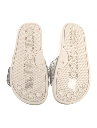 Jimmy Choo Rubber Crystal Embellishments Slides