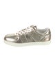 Jimmy Choo Leather Glitter Accents Sneakers