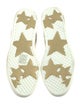 Jimmy Choo Leather Glitter Accents Sneakers