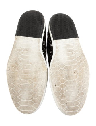 Jimmy Choo Leather Studded Accents Sneakers