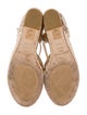 Jimmy Choo Straw Embroidered Accent Espadrilles