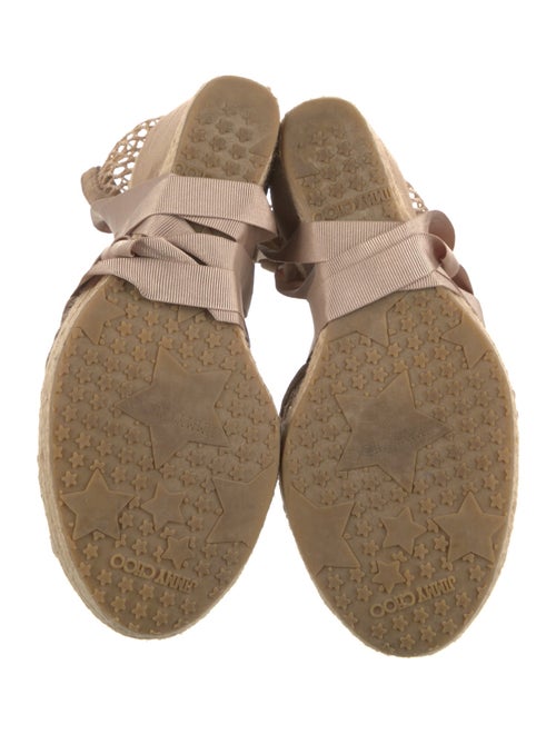 Jimmy Choo Suede Braided Accents Espadrilles