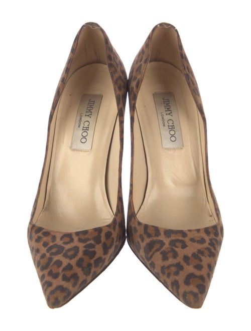 Jimmy Choo Suede Animal Print Pumps