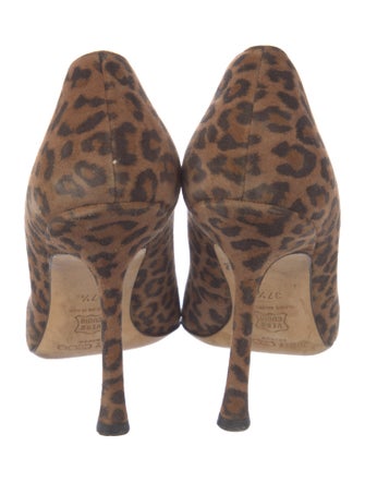 Jimmy Choo Suede Animal Print Pumps