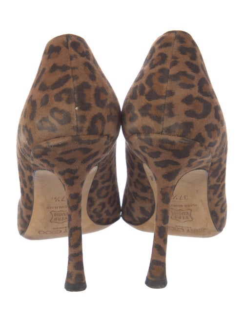 Jimmy Choo Suede Animal Print Pumps