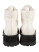 Jimmy Choo Leather Crystal Embellishments Combat Boots
