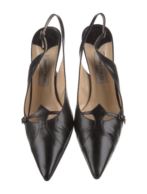 Jimmy Choo Leather Slingback Pumps