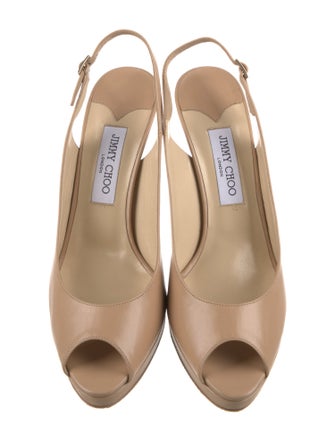 Jimmy Choo Leather Slingback Pumps