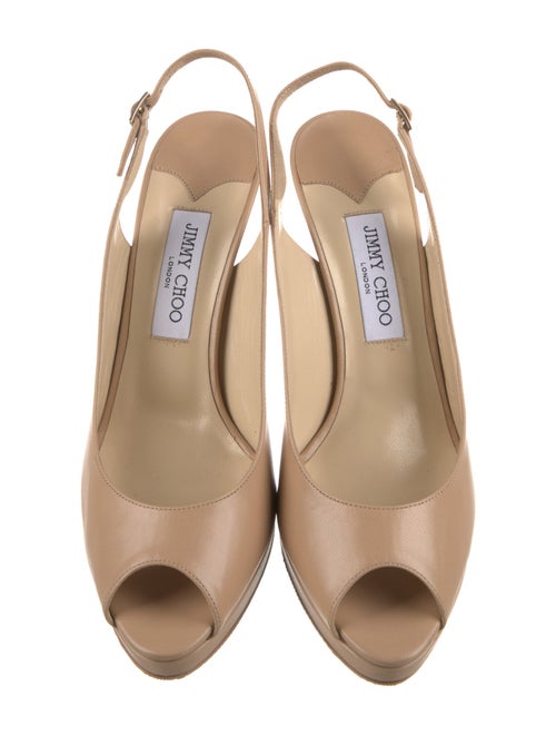Jimmy Choo Leather Slingback Pumps