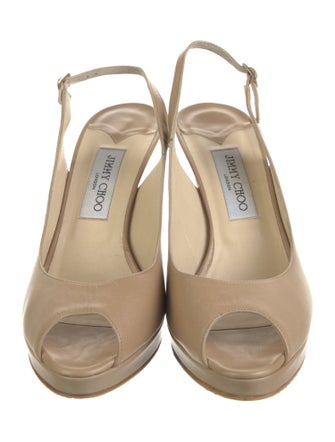 Jimmy Choo Leather Slingback Pumps