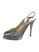 Jimmy Choo Glitter Glitter Accents Slingback Pumps