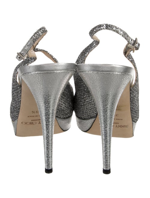 Jimmy Choo Glitter Glitter Accents Slingback Pumps