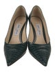 Jimmy Choo Embossed Leather Animal Print Pumps