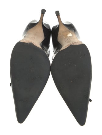 Jimmy Choo Leather Bow Accents Pumps