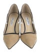 Jimmy Choo Patent Leather Cutout Accent Slingback Pumps