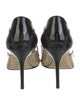 Jimmy Choo Patent Leather Cutout Accent Slingback Pumps
