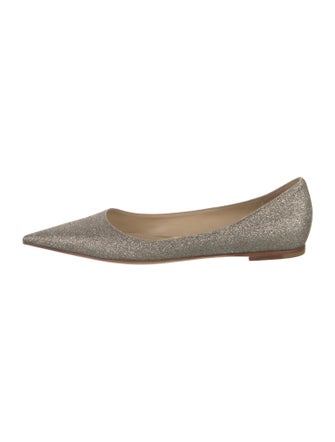 Jimmy Choo Glitter Glitter Accents Ballet Flats
