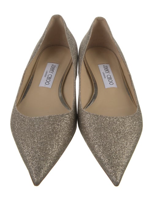 Jimmy Choo Glitter Glitter Accents Ballet Flats