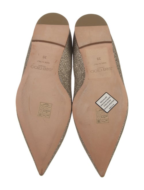 Jimmy Choo Glitter Glitter Accents Ballet Flats