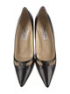 Jimmy Choo Leather Cutout Accent Pumps