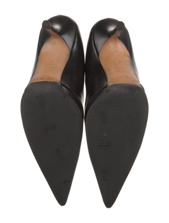 Jimmy Choo Leather Cutout Accent Pumps