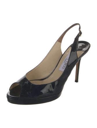 Jimmy Choo Patent Leather Slingback Pumps