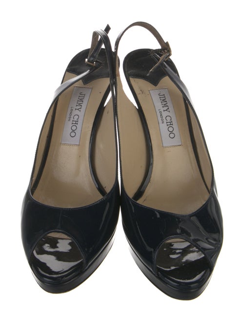 Jimmy Choo Patent Leather Slingback Pumps