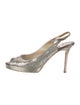 Jimmy Choo Glitter Glitter Accents Slingback Pumps