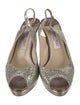 Jimmy Choo Glitter Glitter Accents Slingback Pumps