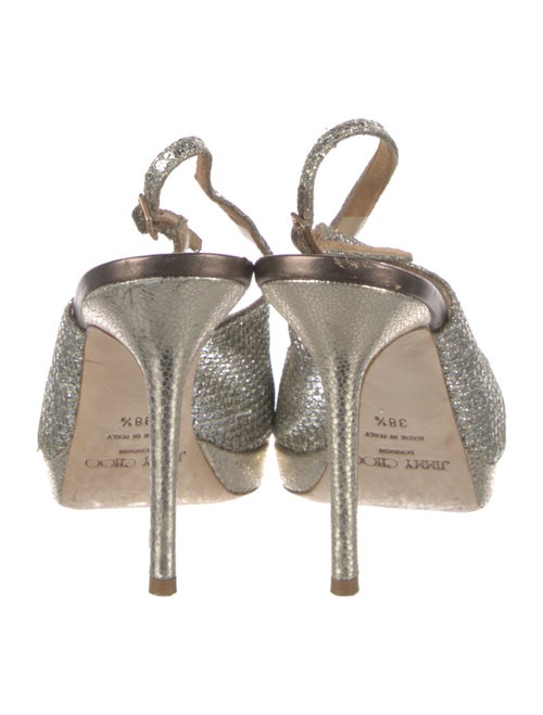Jimmy Choo Glitter Glitter Accents Slingback Pumps