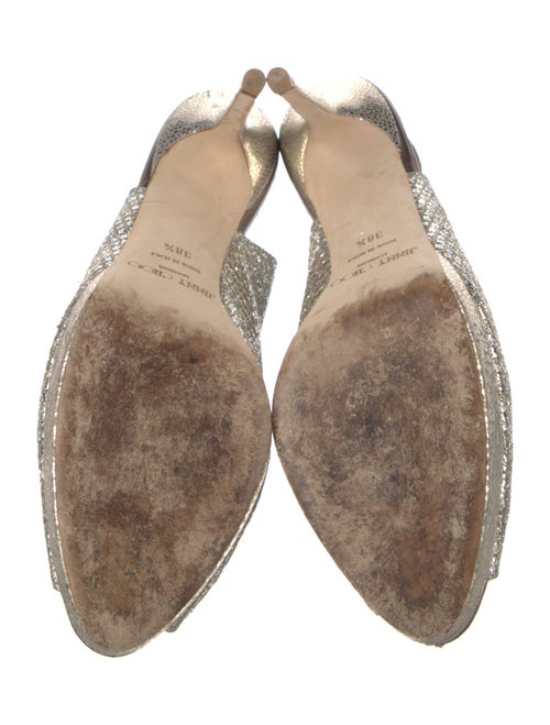 Jimmy Choo Glitter Glitter Accents Slingback Pumps