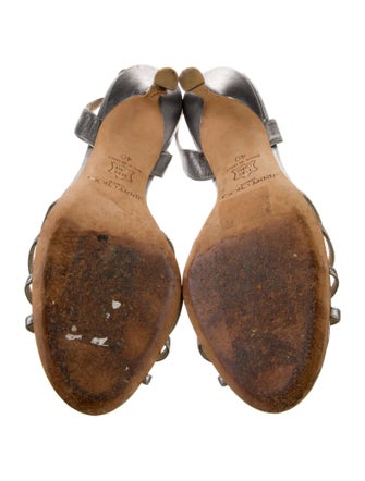 Jimmy Choo Leather Slingback Sandals