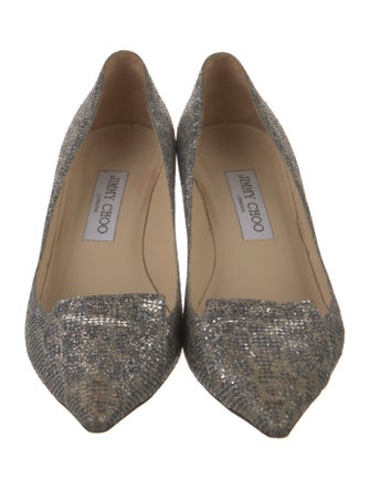 Jimmy Choo Glitter Glitter Accents Pumps