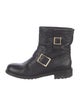 Jimmy Choo Leather Moto Boots
