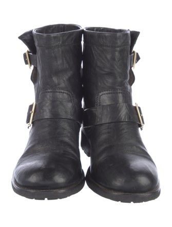 Jimmy Choo Leather Moto Boots