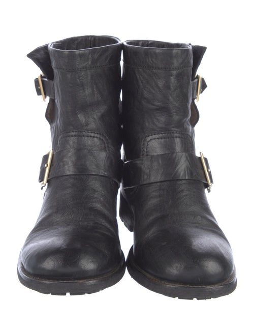 Jimmy Choo Leather Moto Boots
