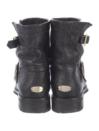 Jimmy Choo Leather Moto Boots
