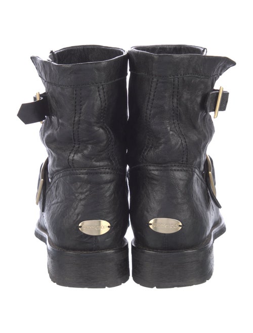 Jimmy Choo Leather Moto Boots