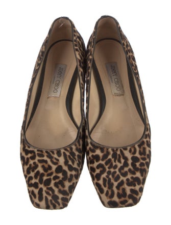Jimmy Choo Ponyhair Animal Print Flats