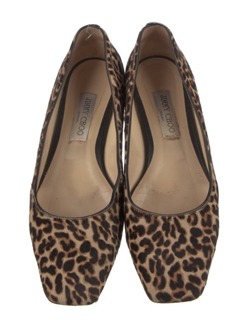 Jimmy Choo Ponyhair Animal Print Flats
