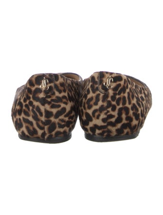 Jimmy Choo Ponyhair Animal Print Flats