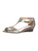 Jimmy Choo Glitter Glitter Accents T-Strap Pumps