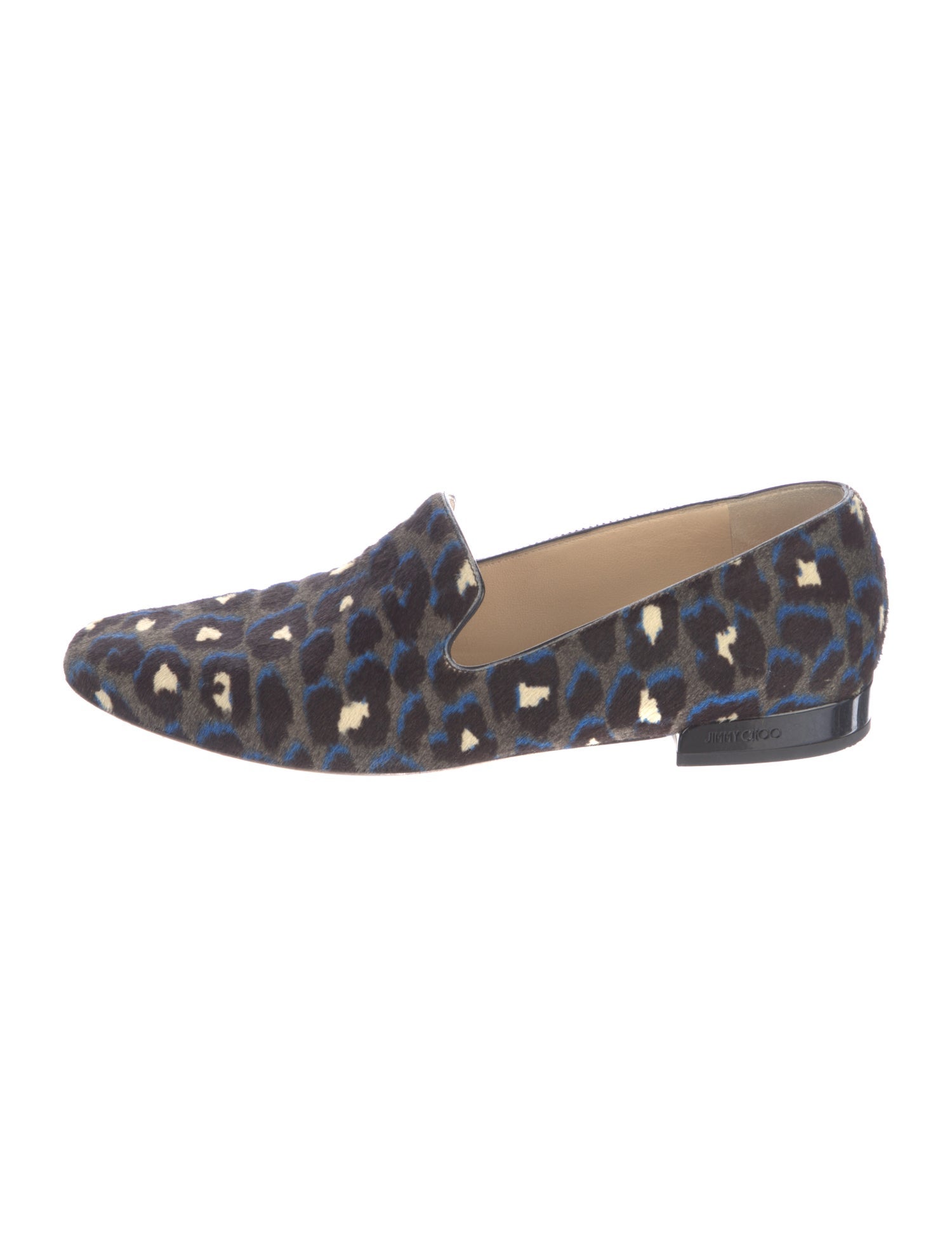 Jimmy Choo Ponyhair Animal Print Loafers