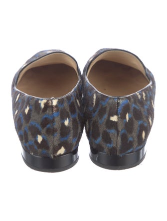Jimmy Choo Ponyhair Animal Print Loafers