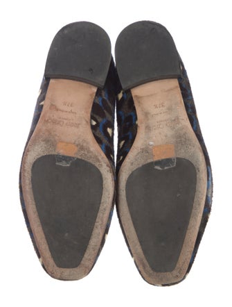 Jimmy Choo Ponyhair Animal Print Loafers