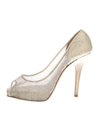 Jimmy Choo Mesh Accents Pumps