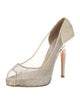 Jimmy Choo Mesh Accents Pumps