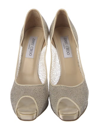 Jimmy Choo Mesh Accents Pumps