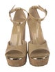 Jimmy Choo Patent Leather T-Strap Sandals