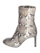 Jimmy Choo Embossed Leather Animal Print Boots